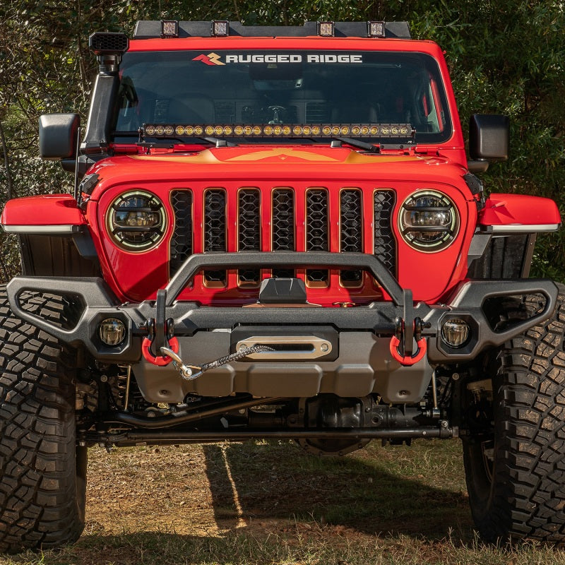 Rugged Ridge Venator Front Bumper Overrider 18-19 JL - View 3 | Dirty Garage