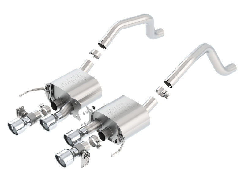 Borla 15 Chevy Corvette C7 ZO6 6.2L w/o AFM w/ NPP ATAK Quad RD RL AC Tips Center Rear Exit Exhaust | Dirty Garage
