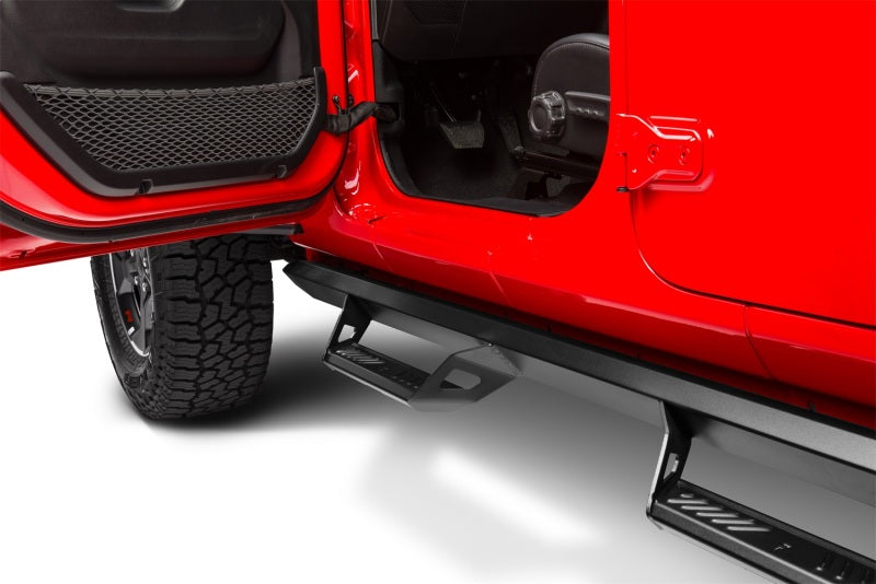 2018-2023 Wrangler JL 4-Door Black Predator Pro Series Step System - View 4 | Dirty Garage