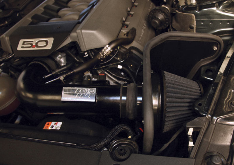 2015 Mustang GT 5.0L V8 Black Performance Intake Kit - View 4 | Dirty Garage