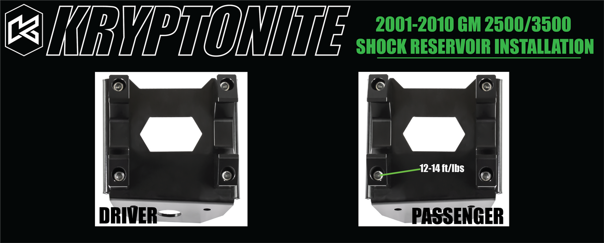 2001-2010 GM HD 2002-2009 H2 Remote Reservoir Mount Kit - View 5 | Dirty Garage