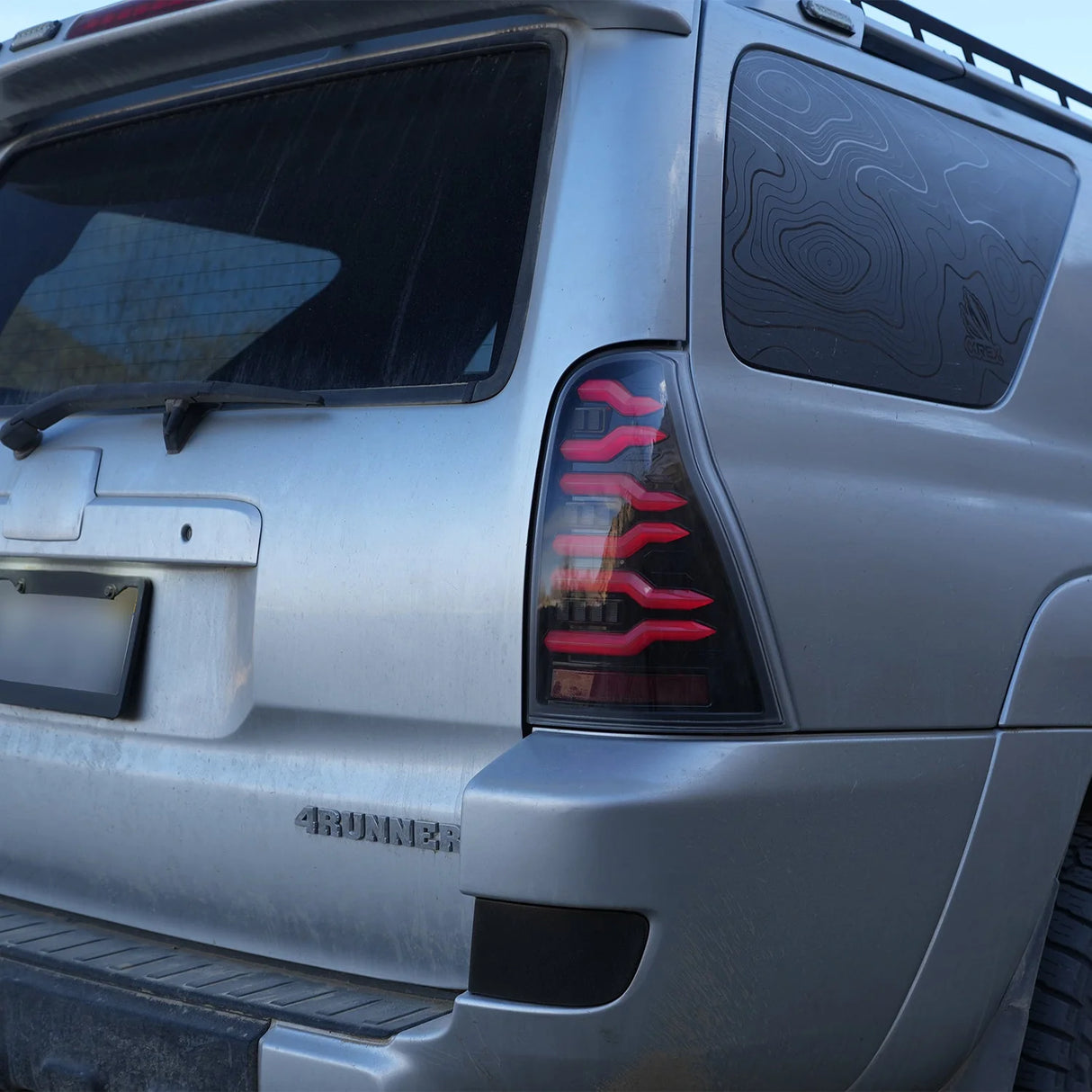 2003-2009 4Runner Luxx-Series LED Tail Lights Black - View 4 | Dirty Garage