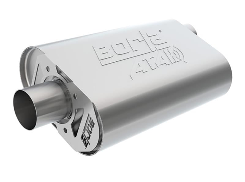 Borla CrateMuffler LS3 ATAK 2.25in Offset/Offset 14inx4.35inx9in Oval Muffler | Dirty Garage