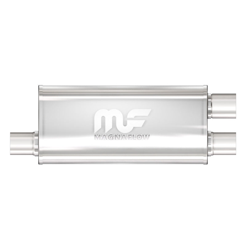 Universal Muffler Mag Stainless Steel 18x5x8 2.5x2.5/2.5 O | Dirty Garage