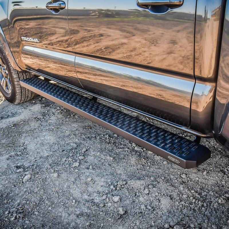 Universal 79" Black Grate Steps Running Boards - View 4 | Dirty Garage