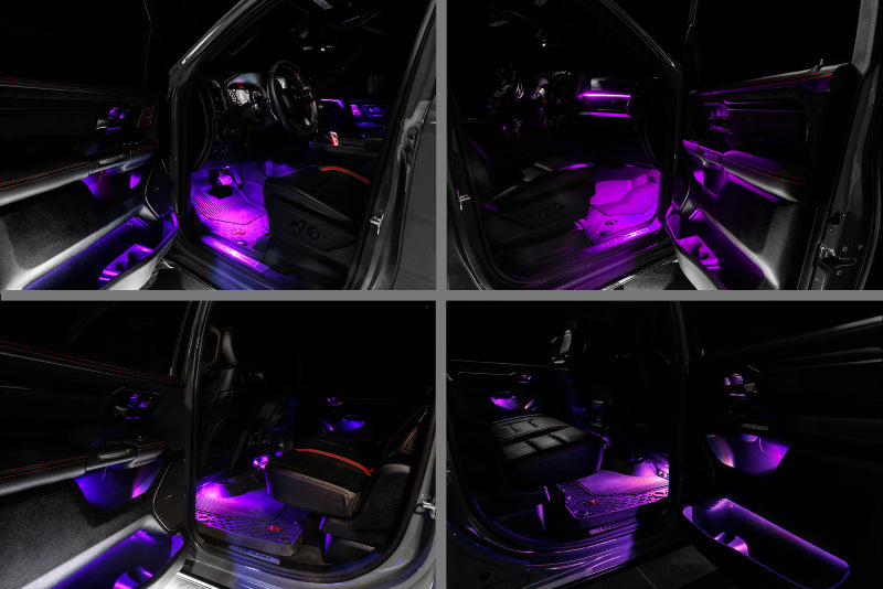 2019-2022 Ram 1500 Complete Interior Ambient Lighting ColorSHIFT RGB Conversion Kit - View 2 | Dirty Garage