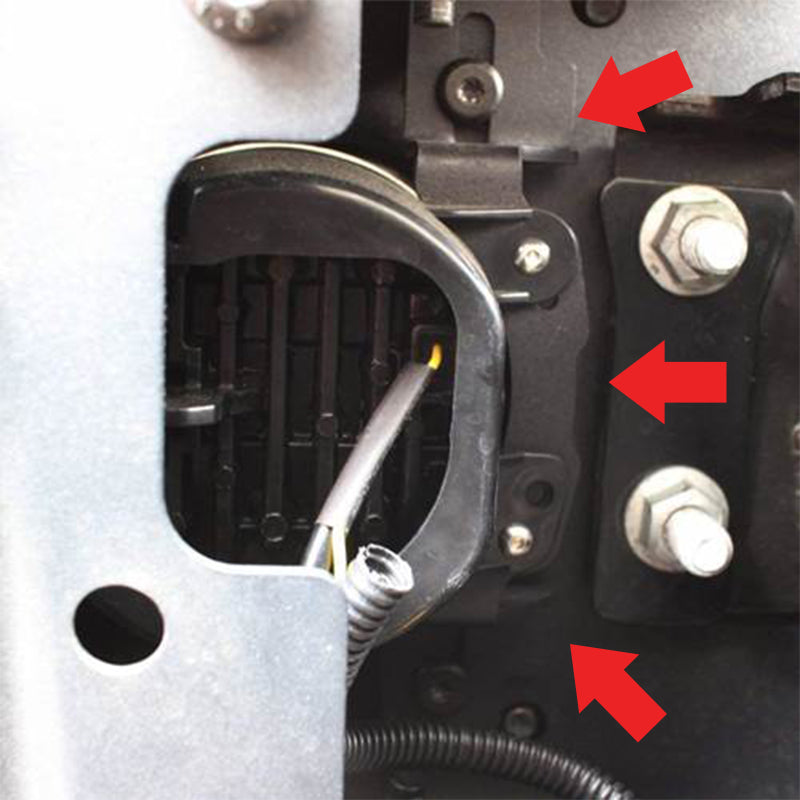 Wrangler LED Fog Light Adapter Brackets - View 2 | Dirty Garage