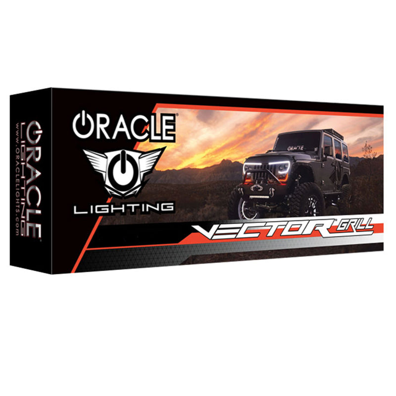 2018-2025 Wrangler JL JT VECTOR Series Full LED Grille - View 2 | Dirty Garage