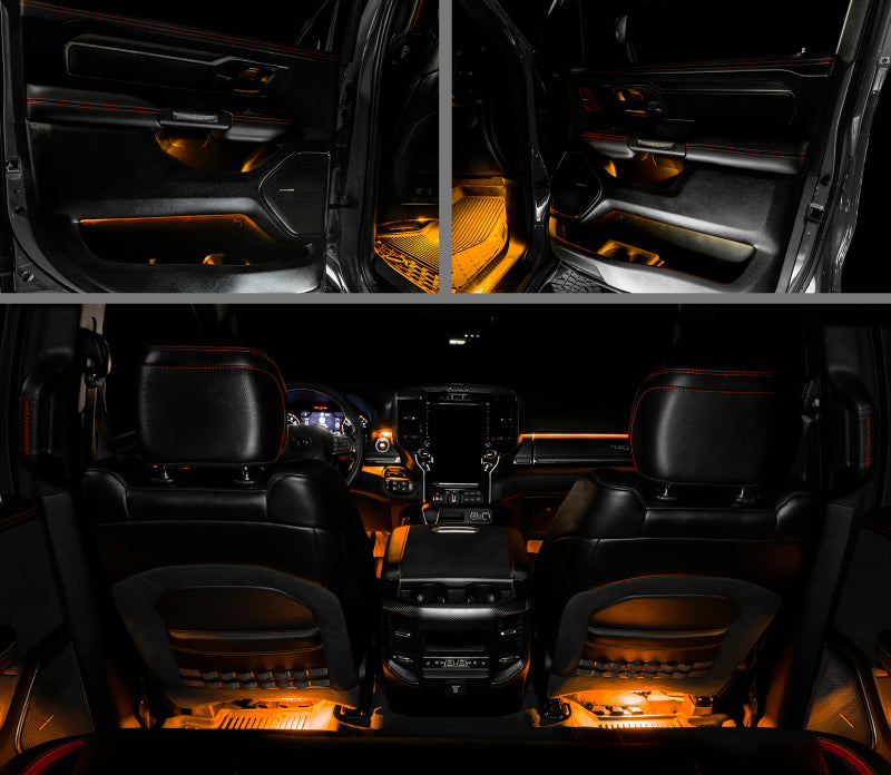 2019-2022 Ram 1500 Complete Interior Ambient Lighting ColorSHIFT RGB Conversion Kit - View 3 | Dirty Garage