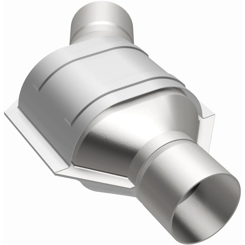 Universal 2.25 Angled Inlet Catalytic Converter - View 2 | Dirty Garage