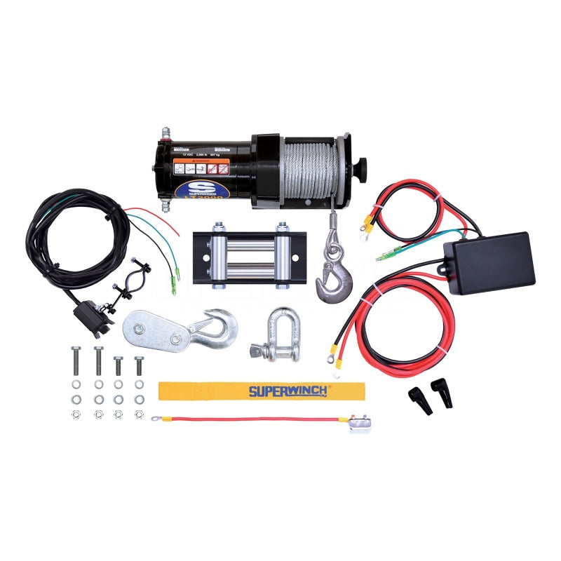 Universal 2000-lb Steel Rope LT2000 Winch - View 2 | Dirty Garage