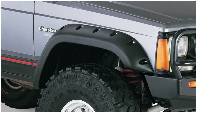 1984-2001 Cherokee 4-Door Cutout Style Fender Flares 4pc - Black | Dirty Garage