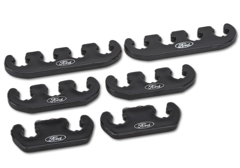 Universal Wire Dividers 4 to 3 to 2 - Black w/White Ford Logo - View 3 | Dirty Garage
