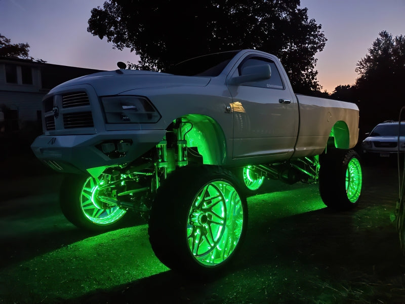Universal LED Illuminated Wheel Rings ColorSHIFT - View 4 | Dirty Garage