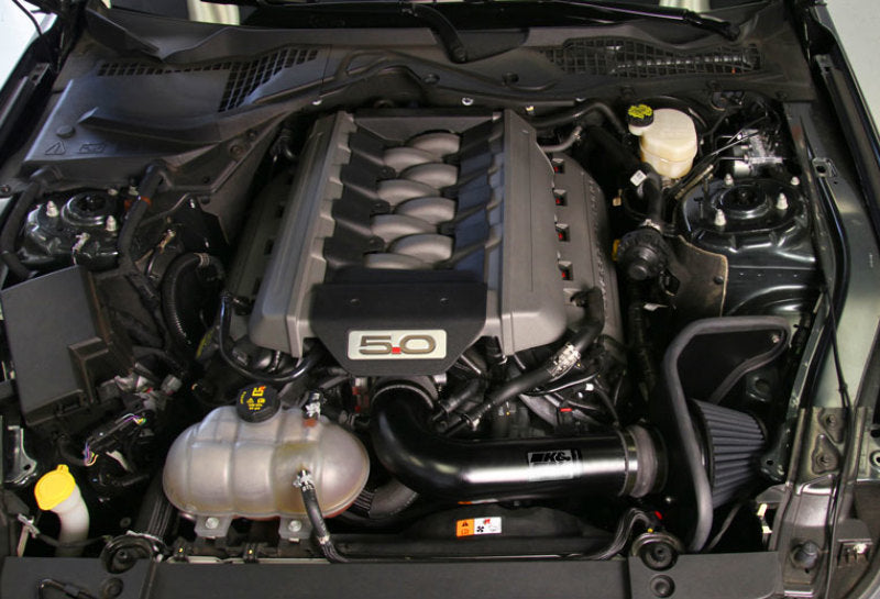 2015 Mustang GT 5.0L V8 Black Performance Intake Kit - View 5 | Dirty Garage