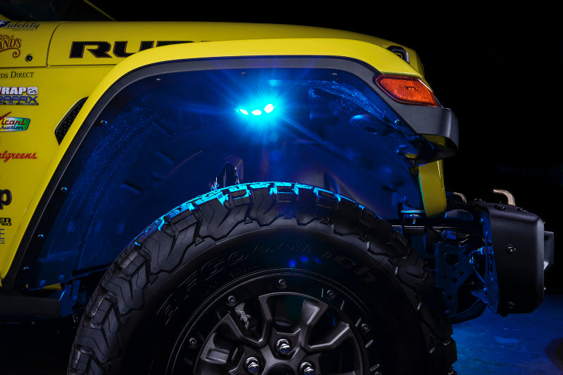 Universal Underbody RGBW Wheel Well Rock Light Kit 4 PCS ColorSHIFT - View 15 | Dirty Garage