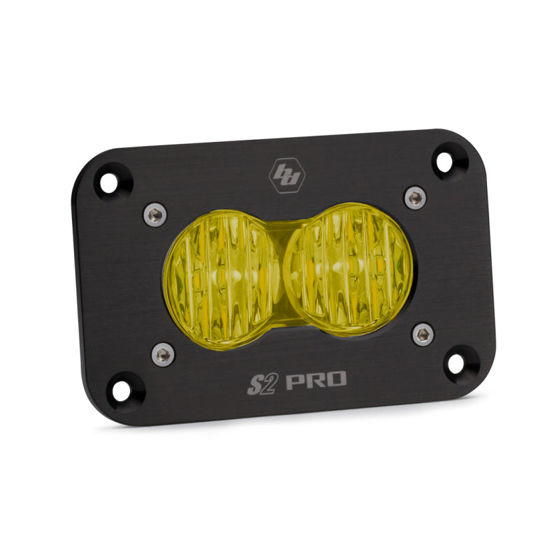 Universal S2 Pro Wide Cornering Pattern Flush Mount Amber LED Light | Dirty Garage