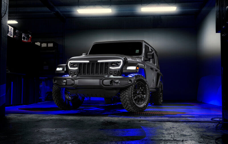 2018-2025 Wrangler JL JT VECTOR Series Full LED Grille - View 3 | Dirty Garage
