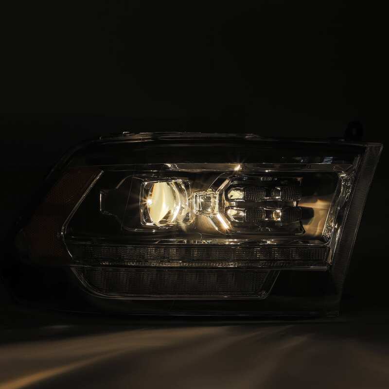 2009-2018 Ram HD Luxx-Series LED Projector Black Headlights Active Light DRL - View 3 | Dirty Garage