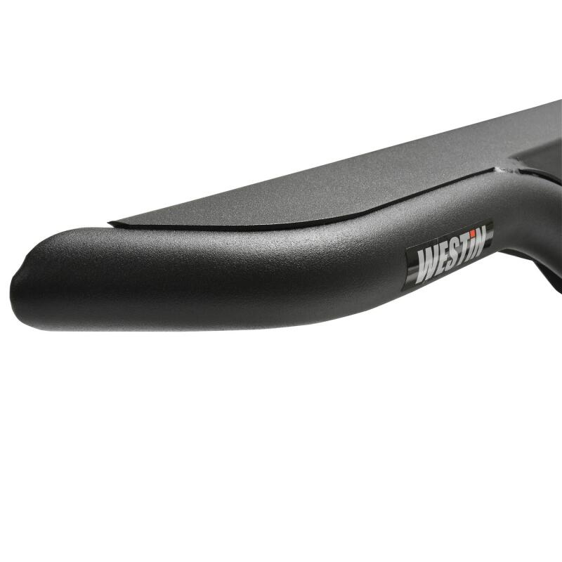 Westin 19-22 Chevrolet Silverado / GMC Sierra Crew Cab Outlaw Nerf Step Bars - Textured Black - View 8 | Dirty Garage