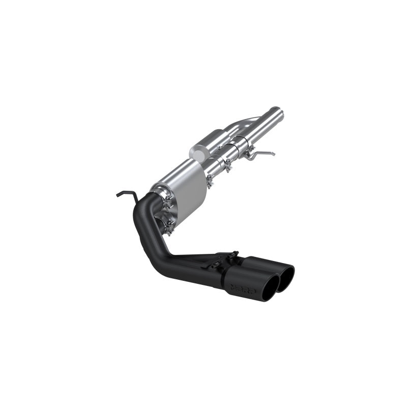 2009-2024 GM 3" Cat Back Pre-Axle Dual Outlet 4" Tip Black | Dirty Garage