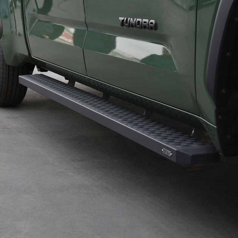 Universal 90" Black Grate Steps Running Boards - View 3 | Dirty Garage