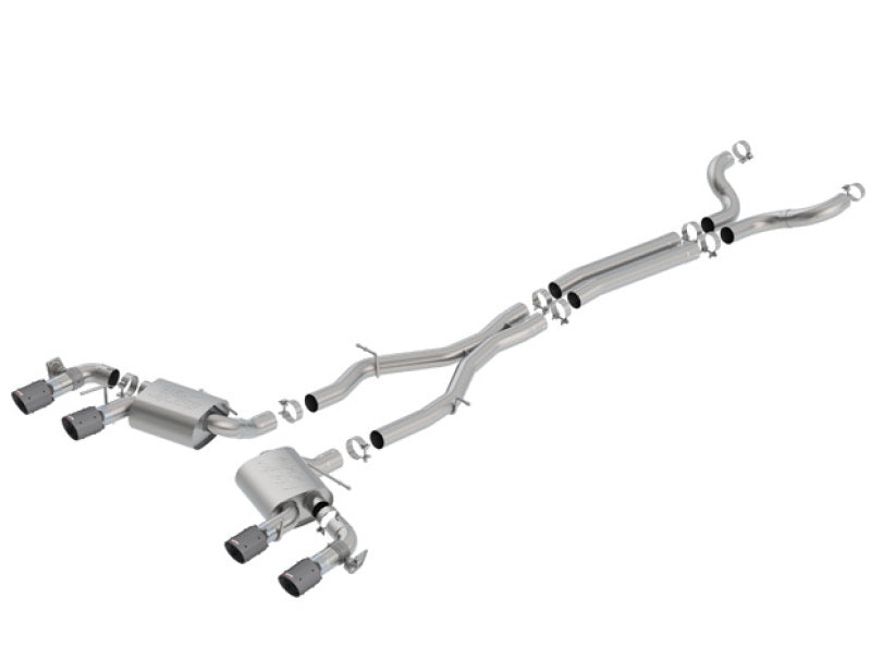 Borla 17-18 Chevrolet Camaro ZL1 6.2L V8 Atak Catback Exhaust w/ Dual Mode Valves CF Black Anod | Dirty Garage