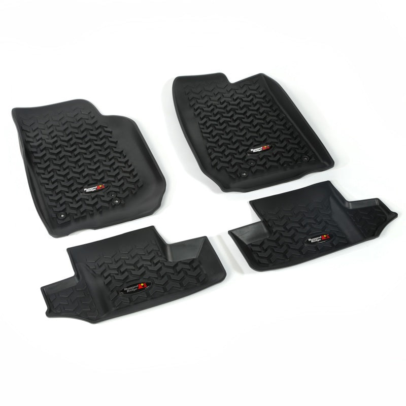 Rugged Ridge Floor Liner Front/Rear Black 2007-2018 Jeep Wrangler JK 2 Dr | Dirty Garage