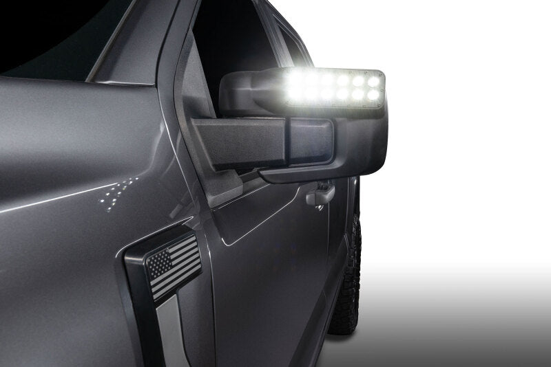 2021-2025 F-150 LED Off-Road Side Mirror Ditch Lights White LED - View 3 | Dirty Garage
