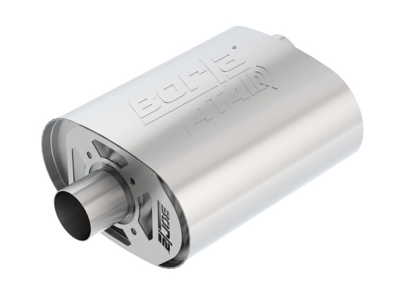 Borla CrateMuffler Ford 5.0L Coyote ATAK 2.5in Offset/Center 12in x 6in x 10.34in Muffler | Dirty Garage