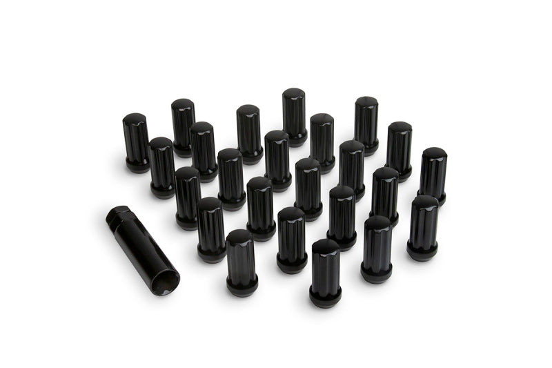 Universal Alloys Lug Nut Kit Black 14x1.5 24 Lug Nuts w Key | Dirty Garage