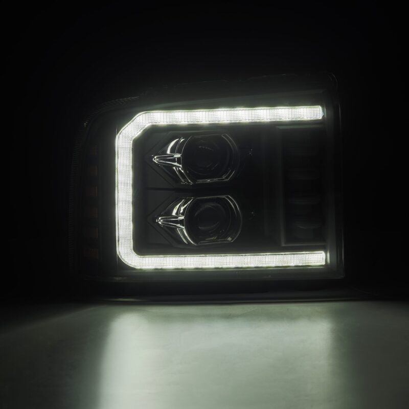 2005-2007 Super Duty Luxx-Series LED Projector Headlights Black Activation Light & Sequential Signal + Switchback DRL - View 3 | Dirty Garage