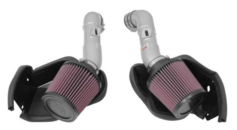 2014-2015 Q50 3.7L V6 Dual Silver Typhoon Short Ram Intakes | Dirty Garage