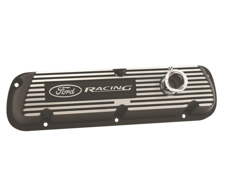 Universal Black Satin Valve Covers Racing EFI - View 2 | Dirty Garage