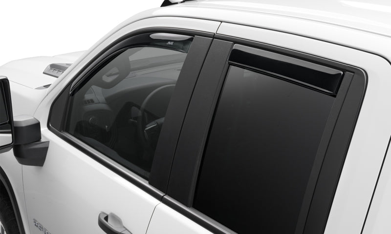 2021-2022 Santa Cruz In-Channel Ventvisor Front and Rear Window Deflectors Smoke 4-Piece - View 3 | Dirty Garage