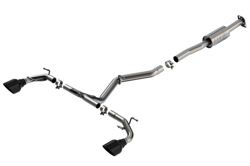 Borla 22-23 Subaru BRZ/Toyota GR86 2.4L RWD AT/MT ATAK Catback Exhaust - Black Chrome Tips | Dirty Garage
