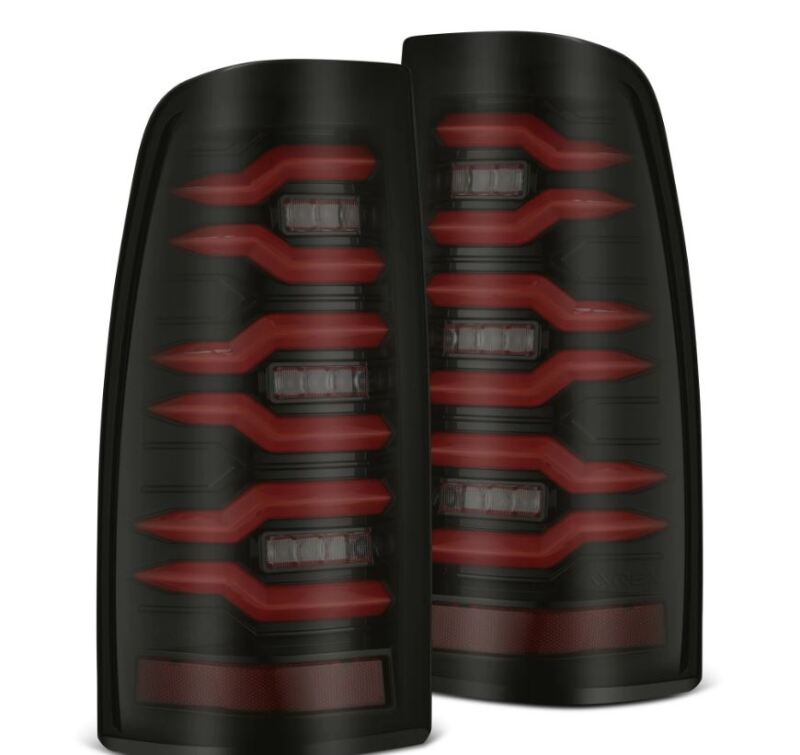1999-2006 GM HD Luxx-Series LED Tail Lights Black Red | Dirty Garage
