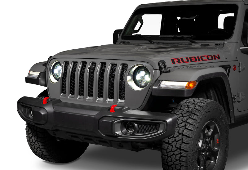 2007-2017 Wrangler Gladiator 7in High Powered LED Headlights Pair Dynamic - View 4 | Dirty Garage