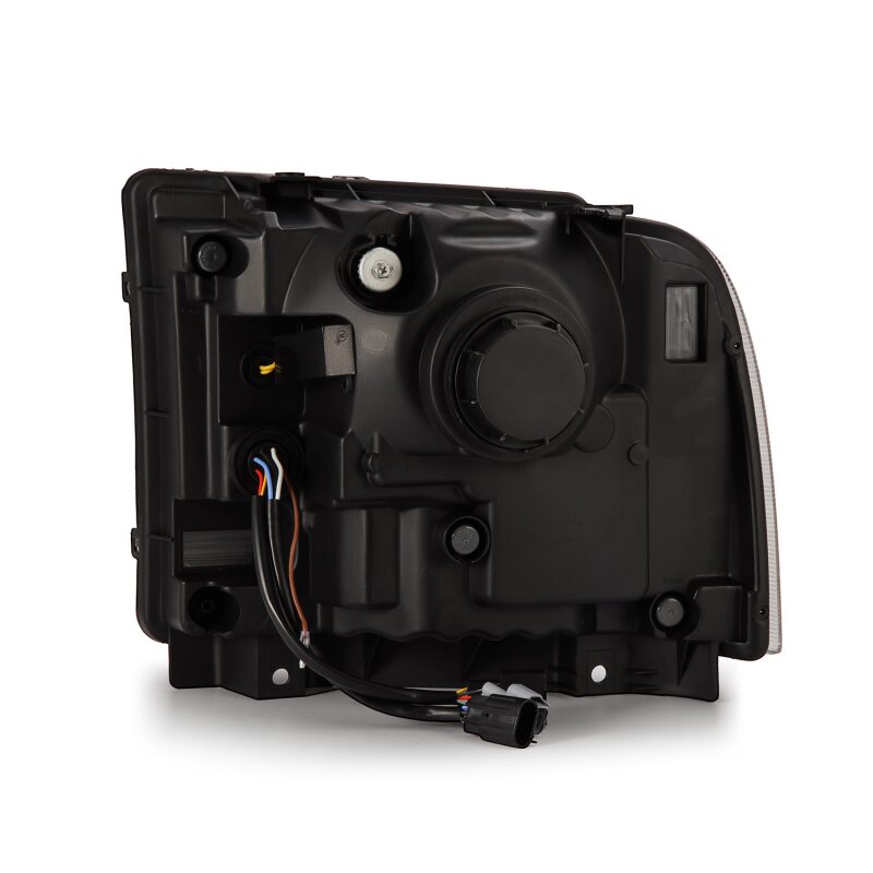 2005-2007 Super Duty Luxx-Series LED Projector Alpha-Black Headlights - View 2 | Dirty Garage