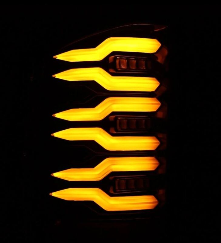 2007-2013 GM 1500 Luxx-Series LED Tail Lights Alpha-Black - View 2 | Dirty Garage