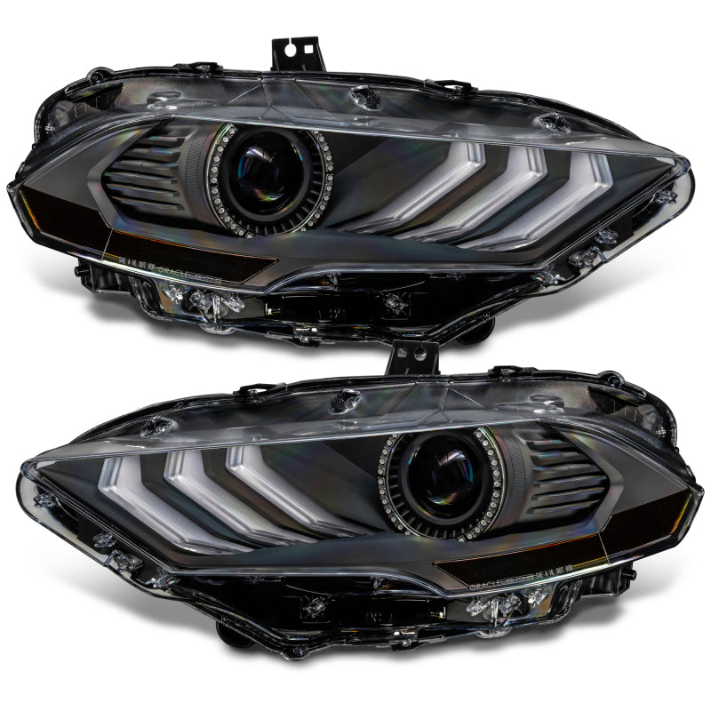 2018-2023 Mustang Dynamic ColorSHIFT LED Headlights Black Series - View 14 | Dirty Garage
