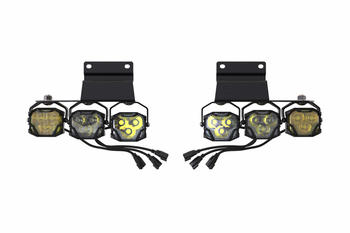 2010-2014 Raptor 4Banger Fog Brackets Type Triple | Dirty Garage