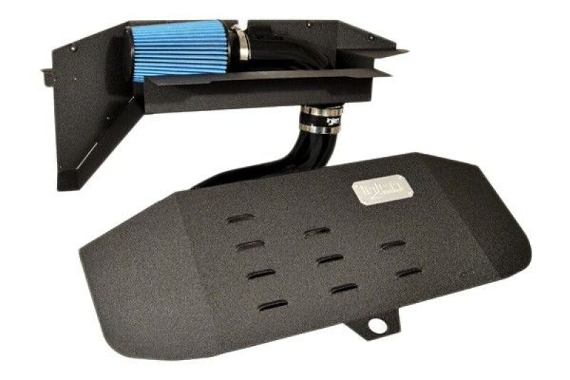 2012-2016 BMW 328i F30 2.0L Wrinkle Black Short Ram Intake w/ MR Tech and Air Box - View 2 | Dirty Garage