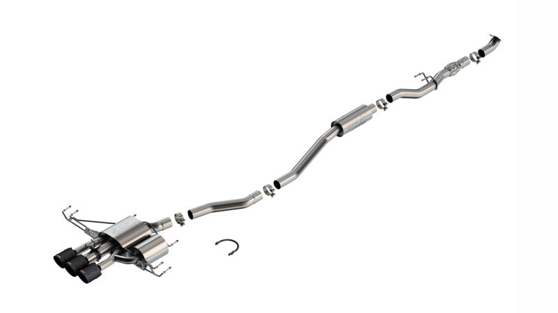 Borla 2024 Acura Integra Type S ATAK Cat Back Exhaust - Carbon Fiber & Black Anodized | Dirty Garage