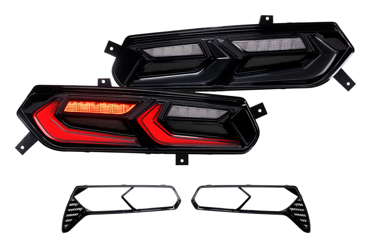 2014-2019 Corvette C7 XB LED Tail Lights Smoked Lens Facelift | Dirty Garage