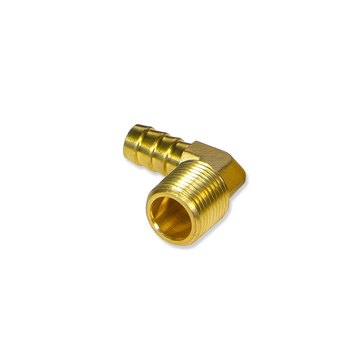 Universal 1/2 Inch NPT-M to 1/2 Inch Barb 90 Degree | Dirty Garage