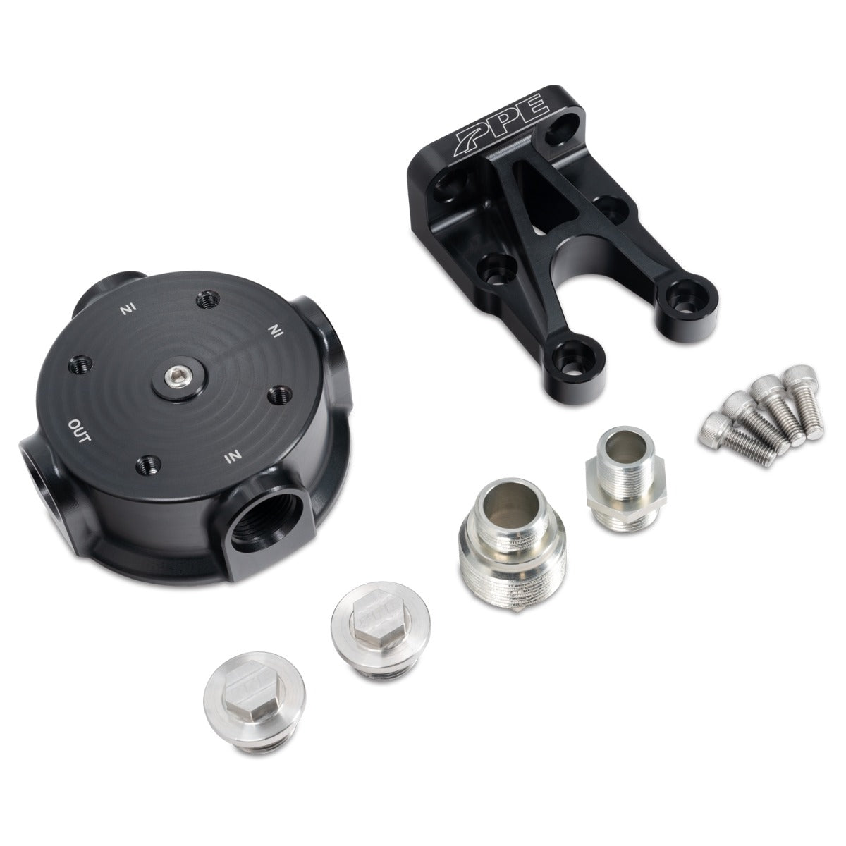 Universal Oil Filter Mount Aluminum Billet - View 2 | Dirty Garage