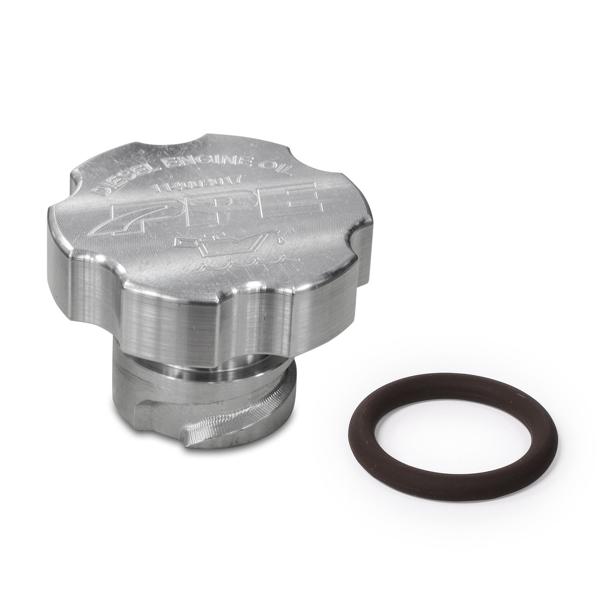 2001-2016 2001 - 2016 6.6L DURAMAX BILLET ALUMINUM ENGINE OIL FILLER CAP - View 3 | Dirty Garage