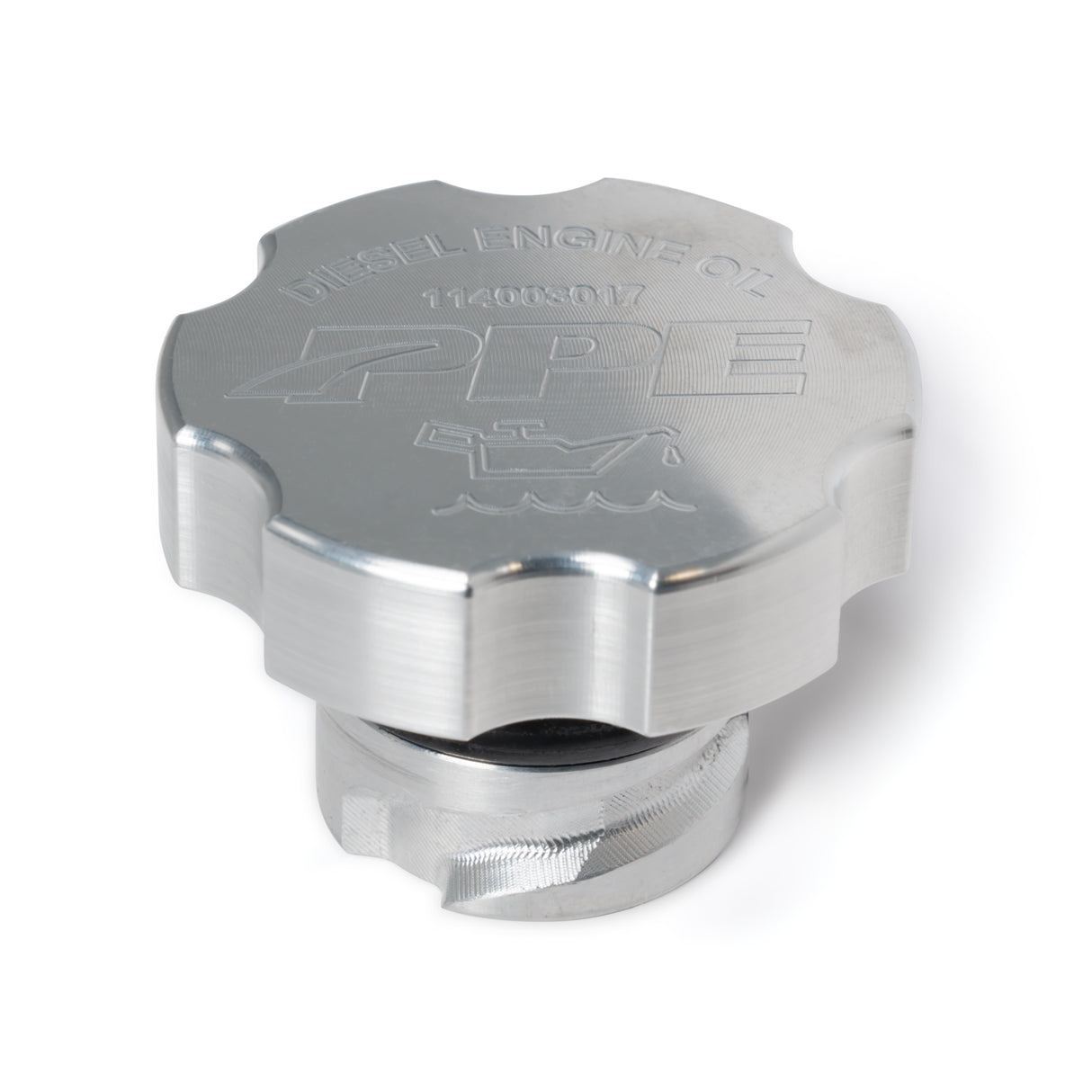 2001-2016 2001 - 2016 6.6L DURAMAX BILLET ALUMINUM ENGINE OIL FILLER CAP - View 4 | Dirty Garage