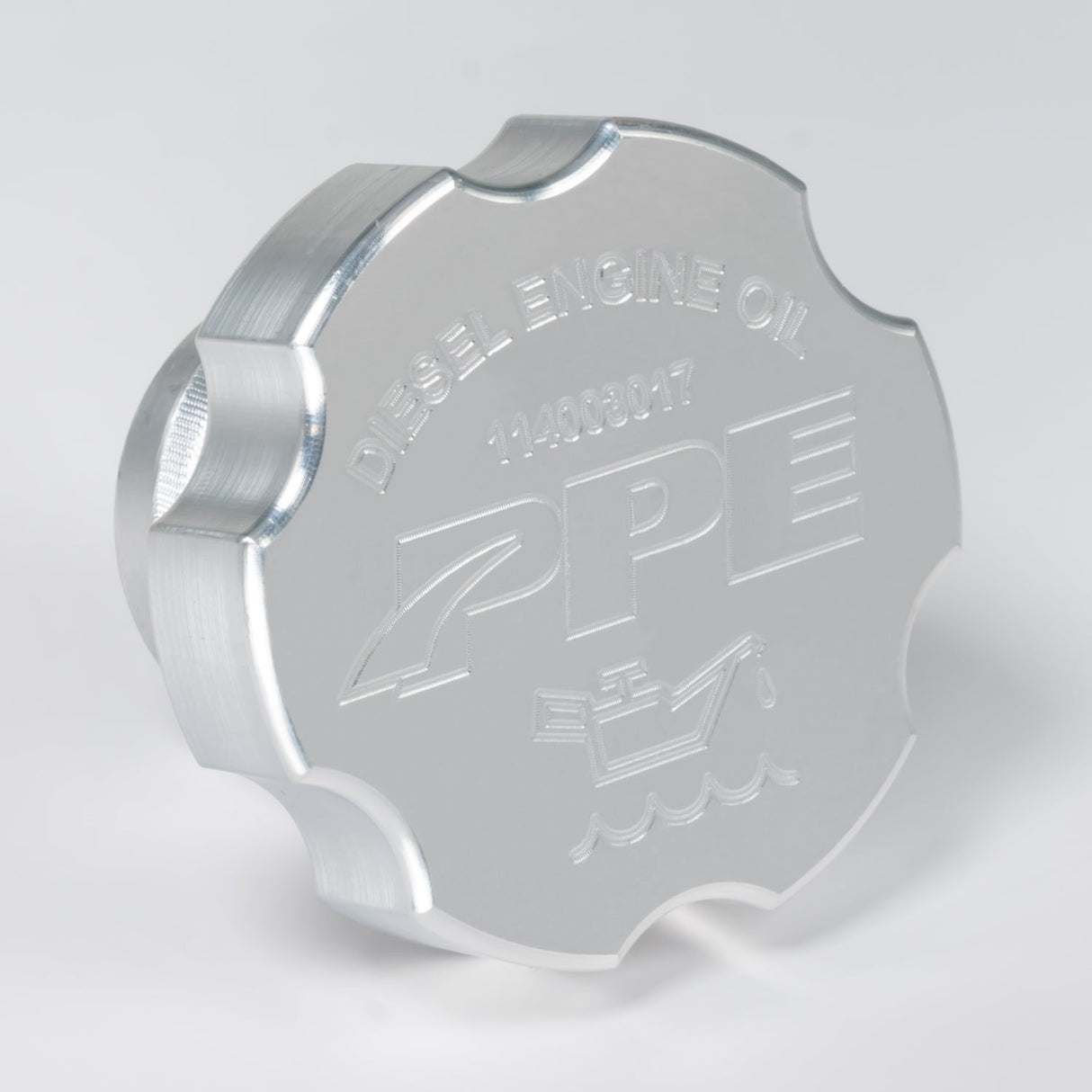 Universal 6.6L/3.0L Duramax Billet Aluminum Engine Oil Filler Cap - View 3 | Dirty Garage